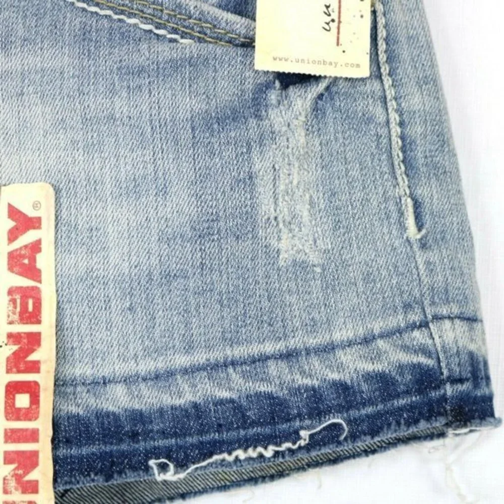 Unionbay‎ Cut Off Jean Shorts Distressed Stretch Frayed 5